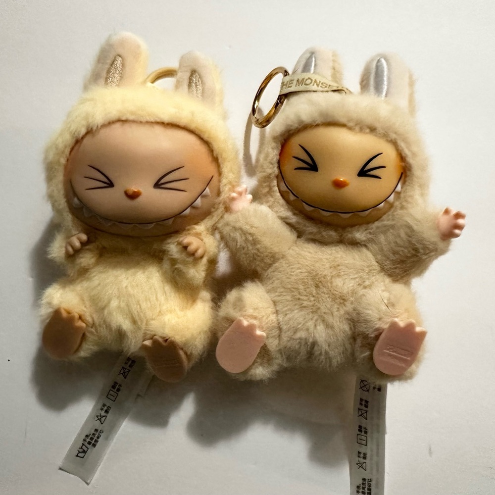 Lafufu / Labubu Look-Alike Plush Keychains (Set of 2)